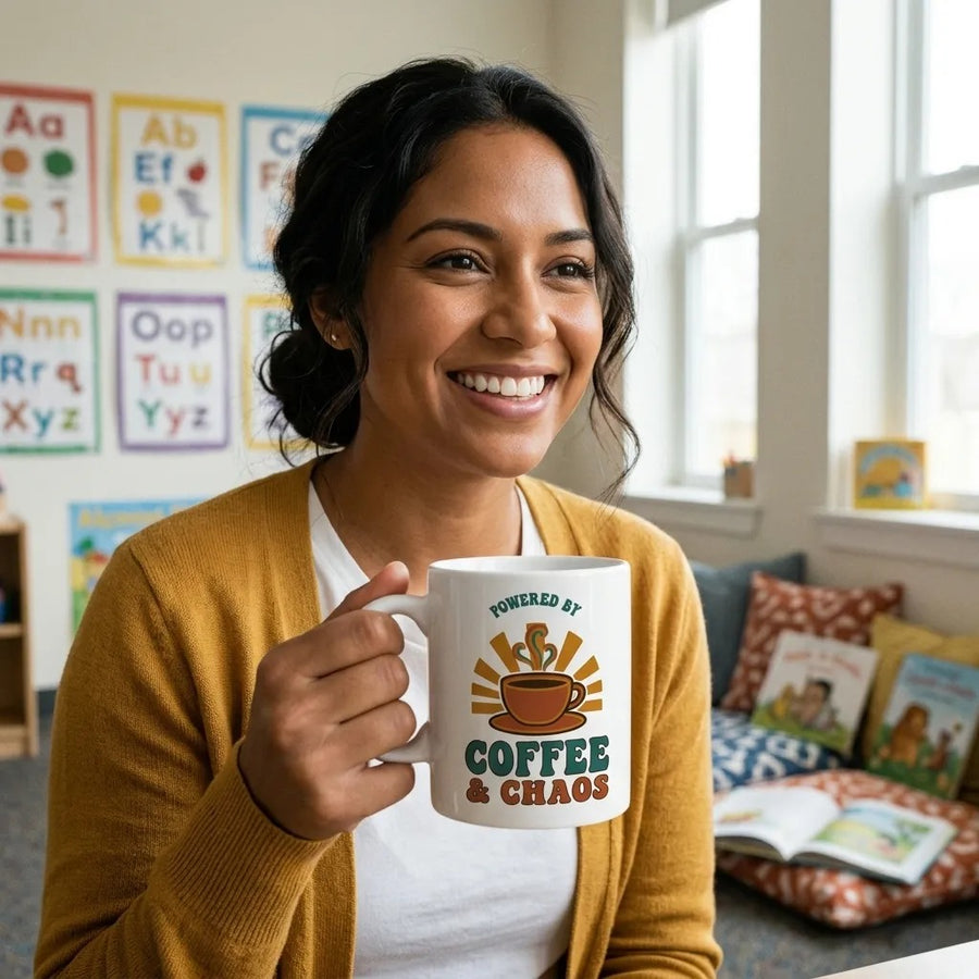 Powered By Coffee & Chaos Mug