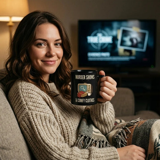 Murder Shows & Comfy Clothes print — lifestyle