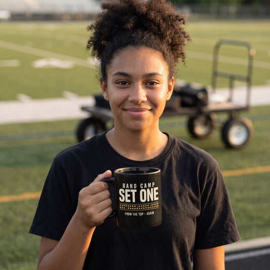 Set One marching band drill chart print — lifestyle