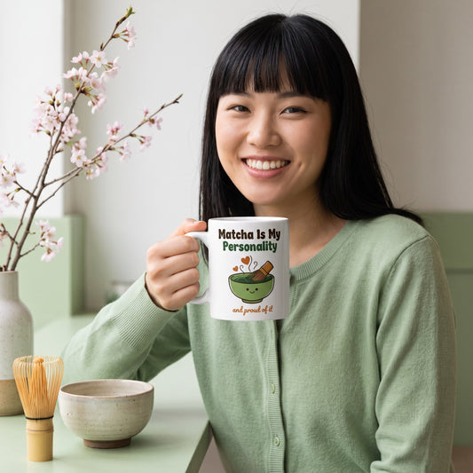 Matcha Is My Personality print — lifestyle