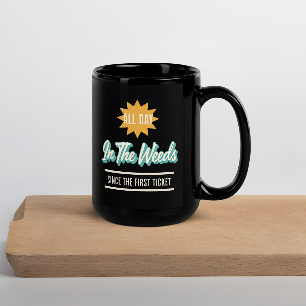 In The Weeds print — 15 oz, front