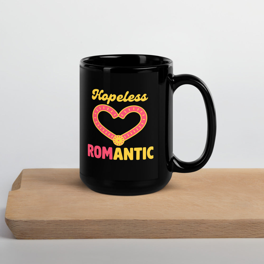 Hopeless ROMantic funny physical therapy mug — 15 oz, front