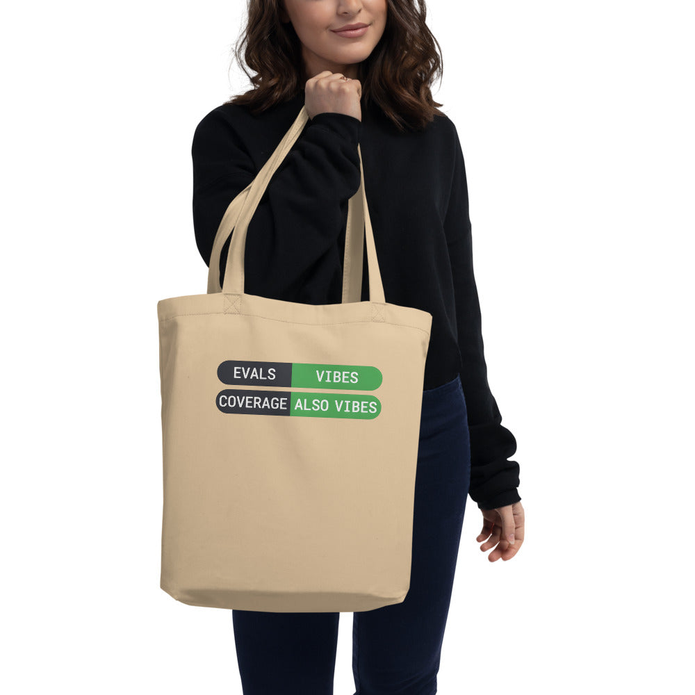 Eval Suite Vibes agentic AI engineer canvas tote bag — Oyster