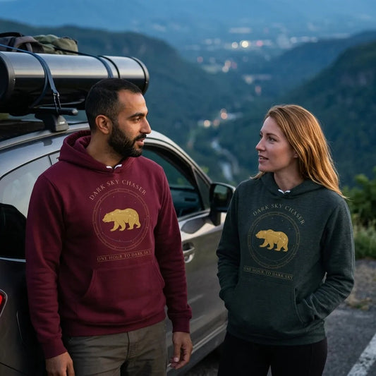 Dark Sky Chaser Ursa Major constellation astronomy hoodie — lifestyle