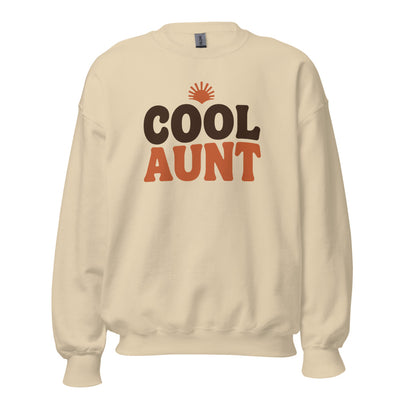 Cool Aunt Sweatshirt, New Aunt Gift, Retro Aunt Crewneck — Auntie Era Pregnancy Reveal Sweatshirt