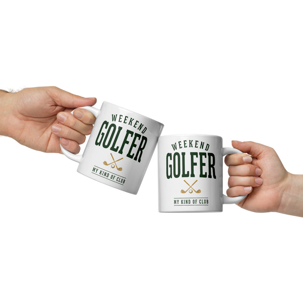 Weekend Golfer Wordmark print — 20 oz, front