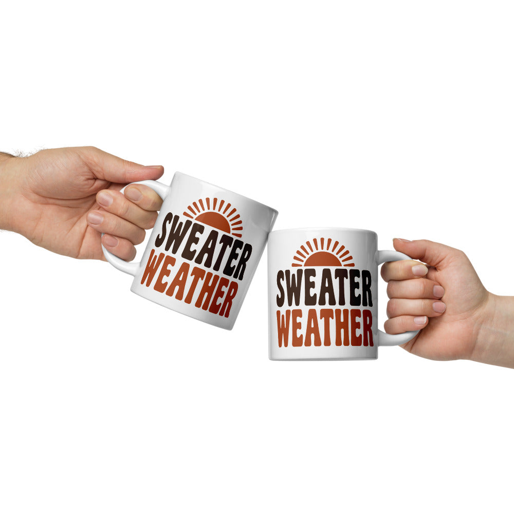 Sweater Weather print — 20 oz, front