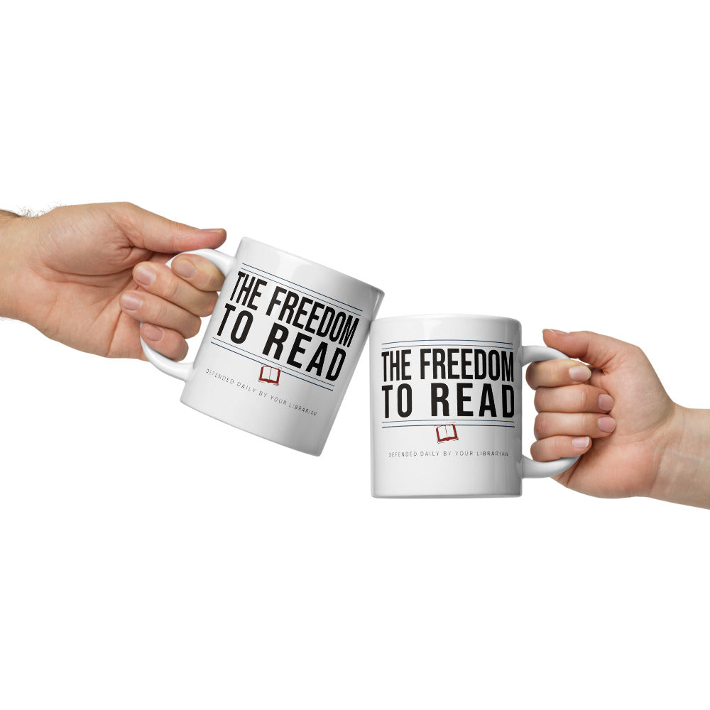 The Freedom to Read print — 20 oz, front