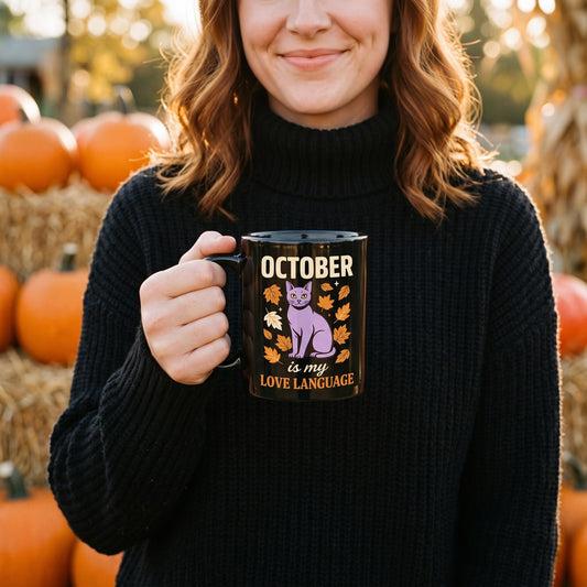 October Is My Love Language print — lifestyle