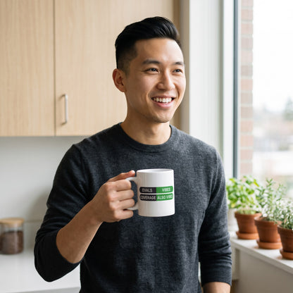 Eval Suite Vibes agentic AI engineer mug — lifestyle
