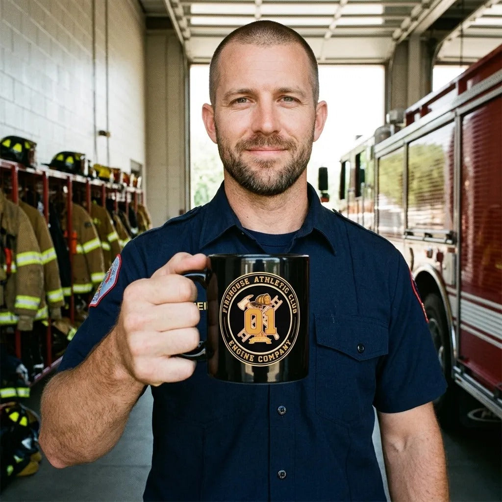 Firehouse Athletic Club print — lifestyle