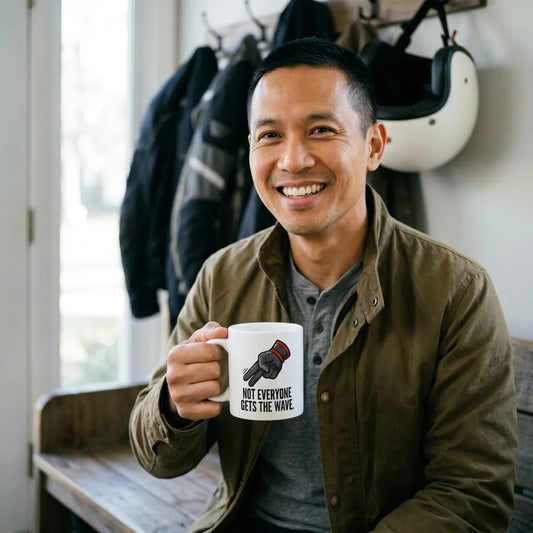 Not Everyone Gets The Wave biker wave motorcycle coffee mug — lifestyle