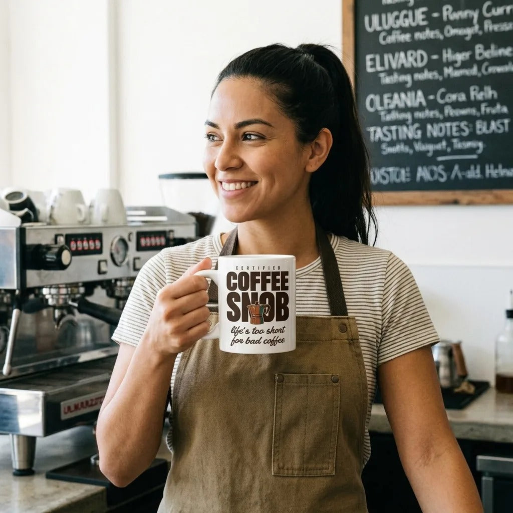 Certified Coffee Snob print — lifestyle