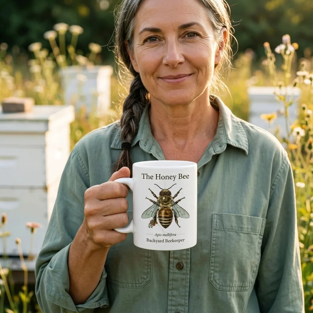 The Honey Bee — Anatomical Study print — lifestyle
