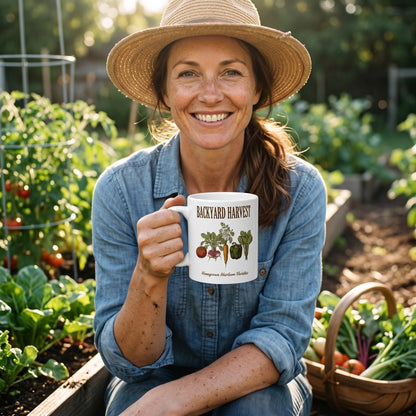 Backyard Harvest Heirloom Varieties print — lifestyle