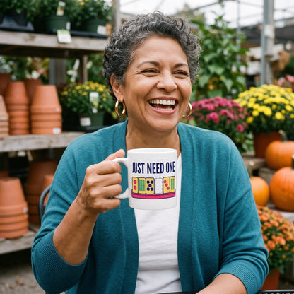 Just Need One funny mahjong mug — lifestyle