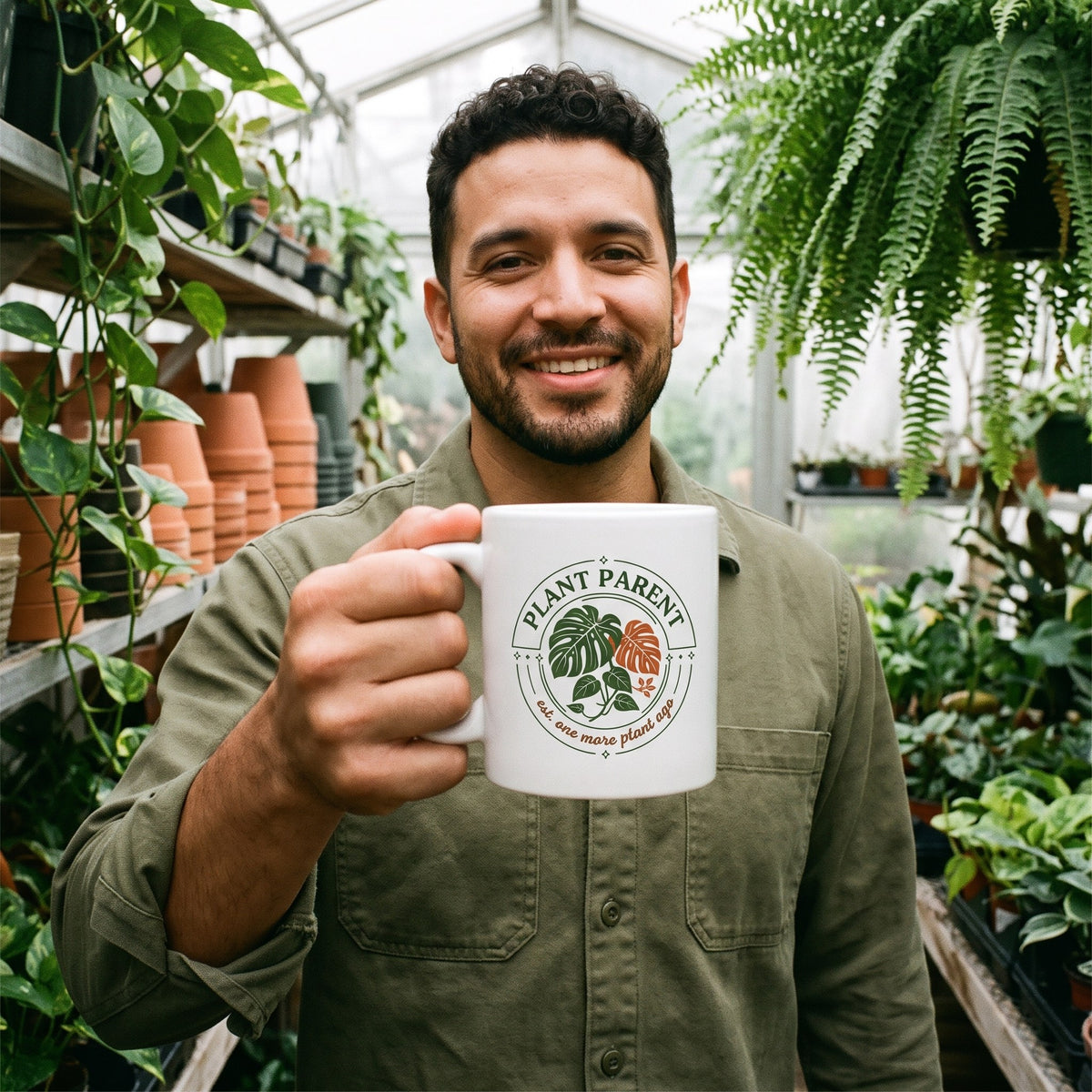 Plant Parent Badge print — lifestyle