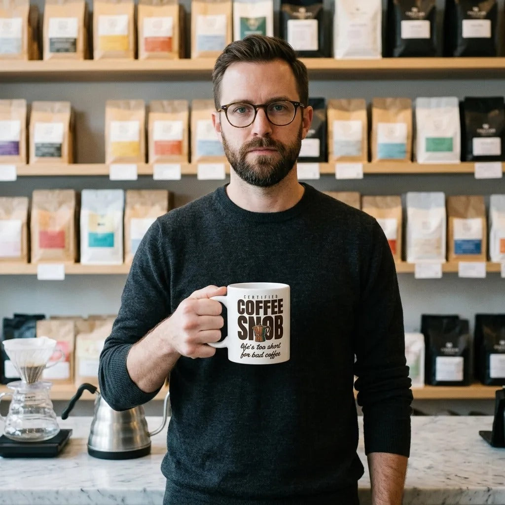 Certified Coffee Snob print — lifestyle
