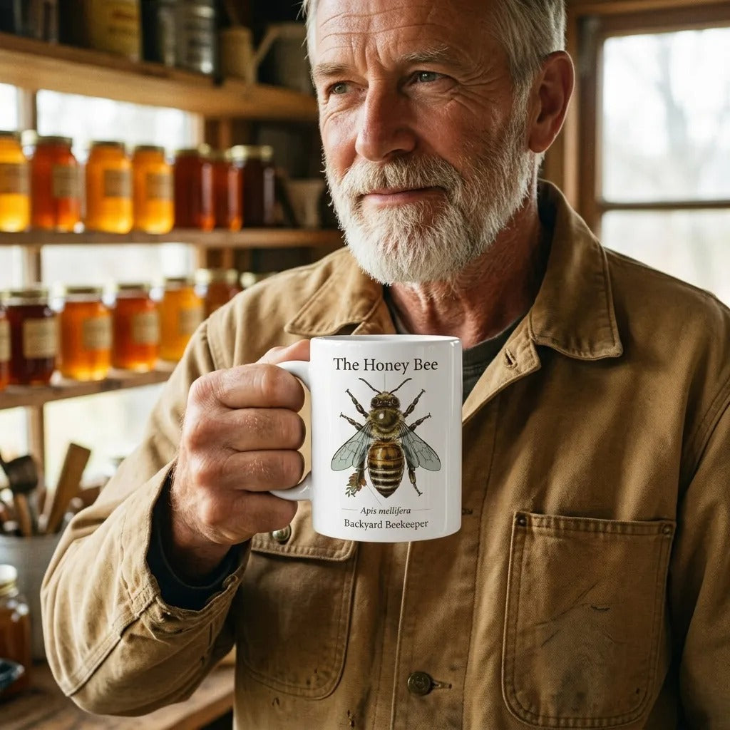 The Honey Bee — Anatomical Study print — lifestyle