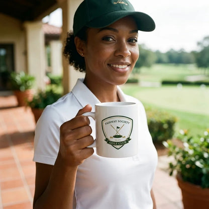 Fairway Society Crest print — lifestyle