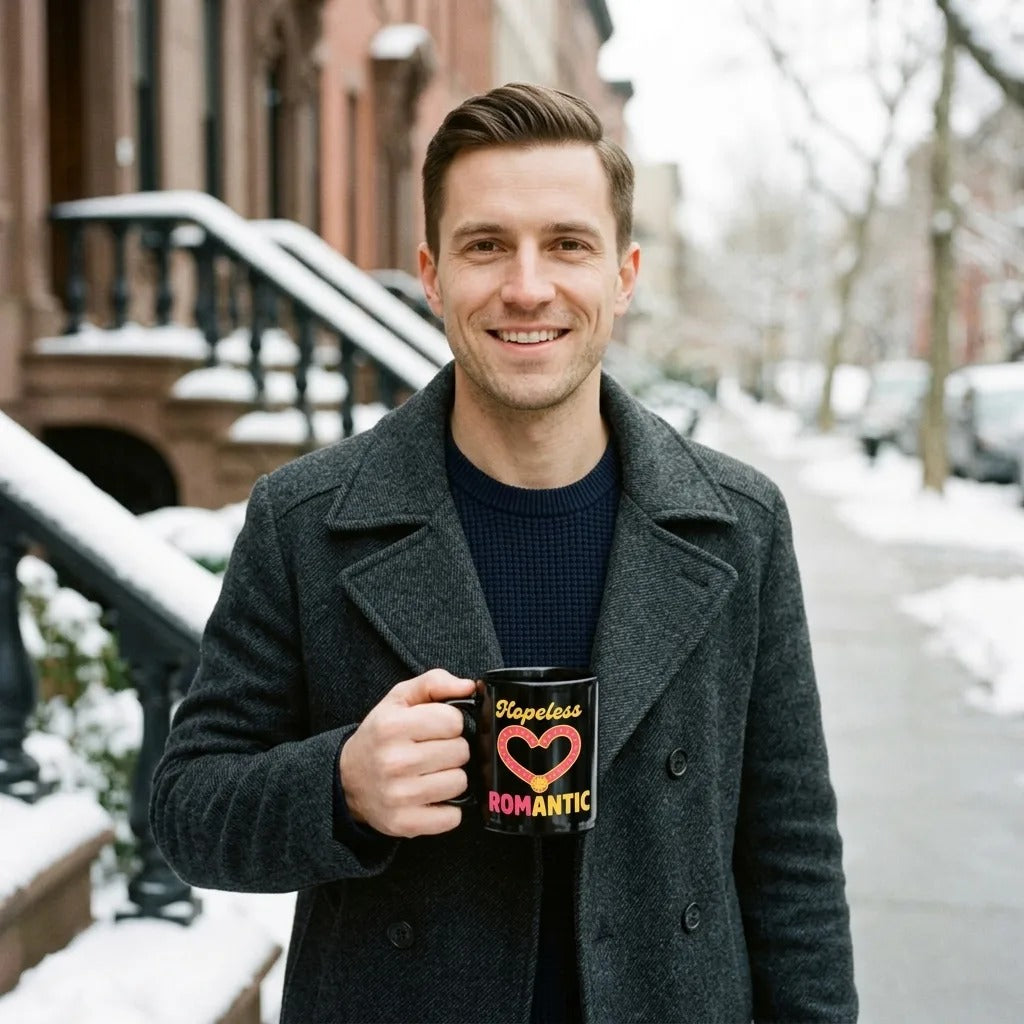 Hopeless ROMantic funny physical therapy mug — lifestyle