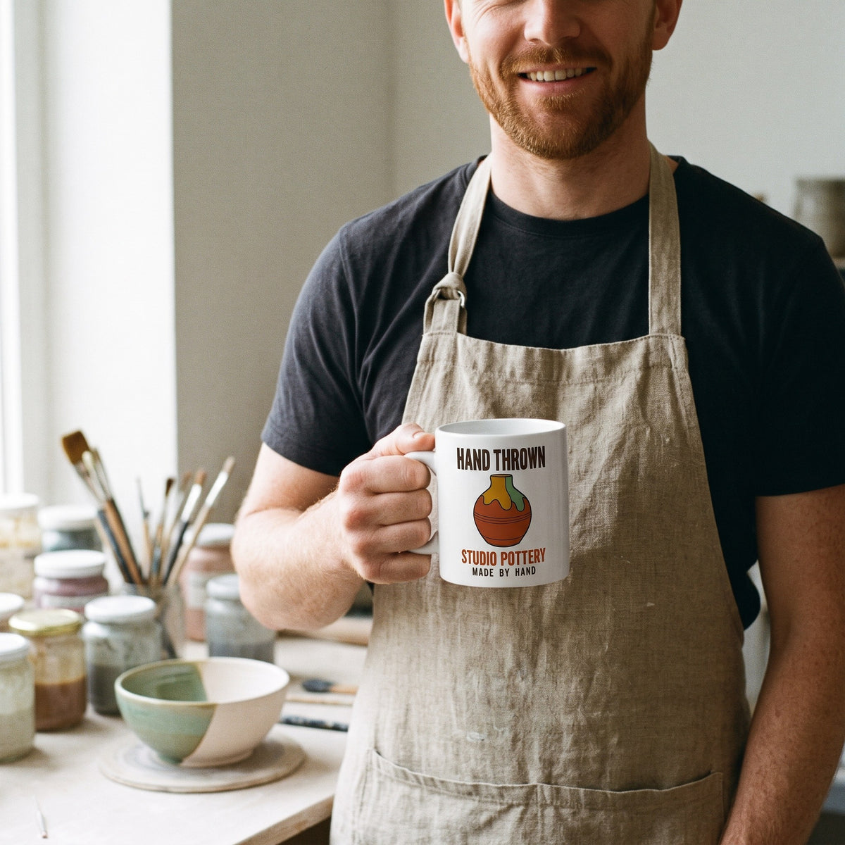 Studio Pottery Poster print — lifestyle