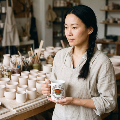 Ceramics Studio Badge print — lifestyle