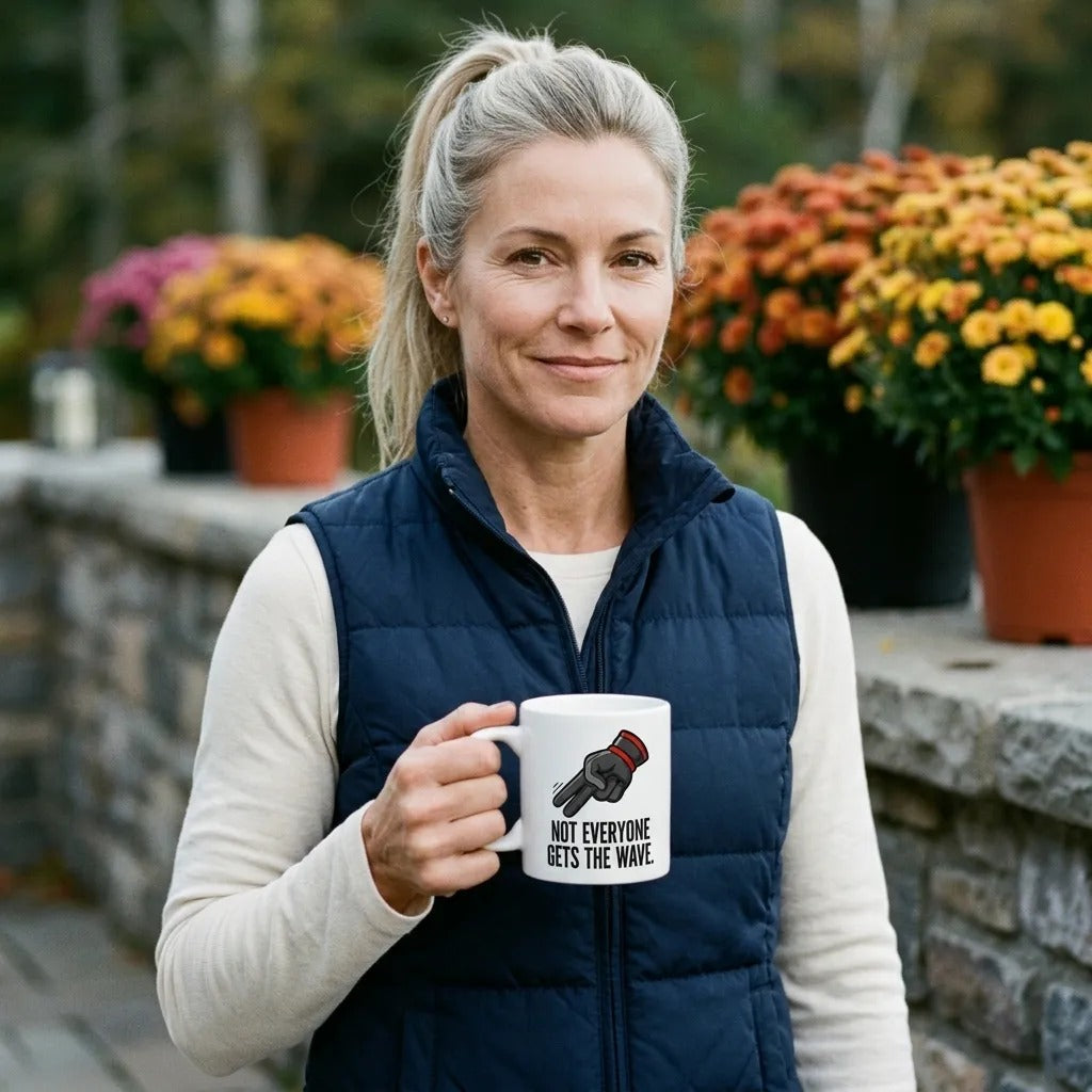 Not Everyone Gets The Wave biker wave motorcycle coffee mug — lifestyle