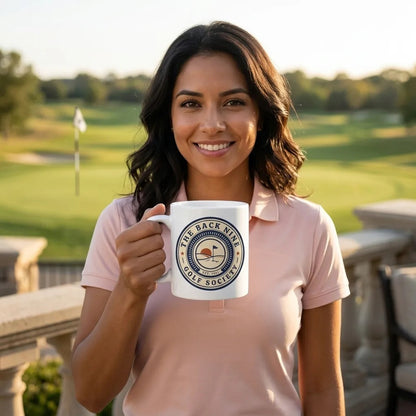 The Back Nine Roundel print — lifestyle