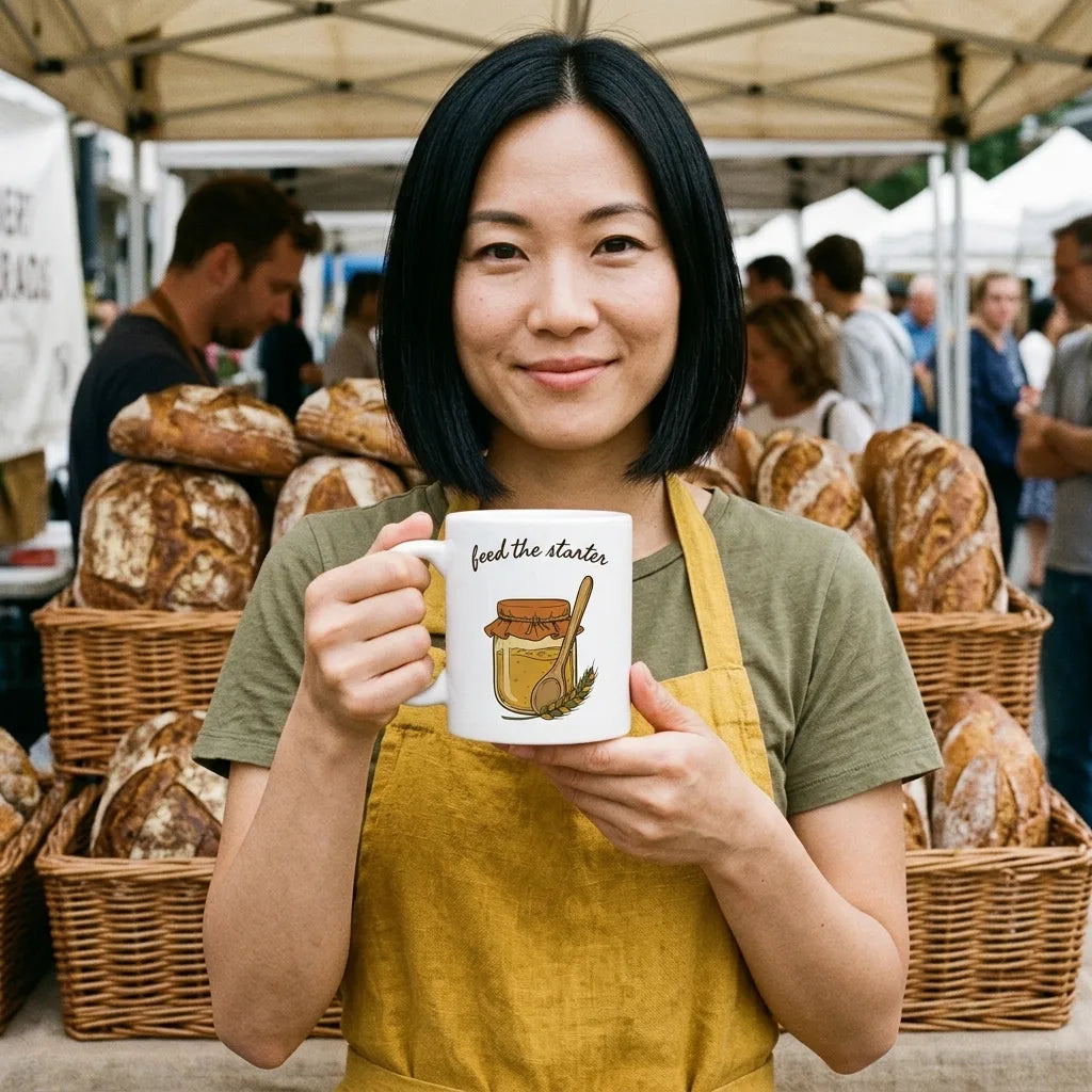 Feed The Starter print — lifestyle
