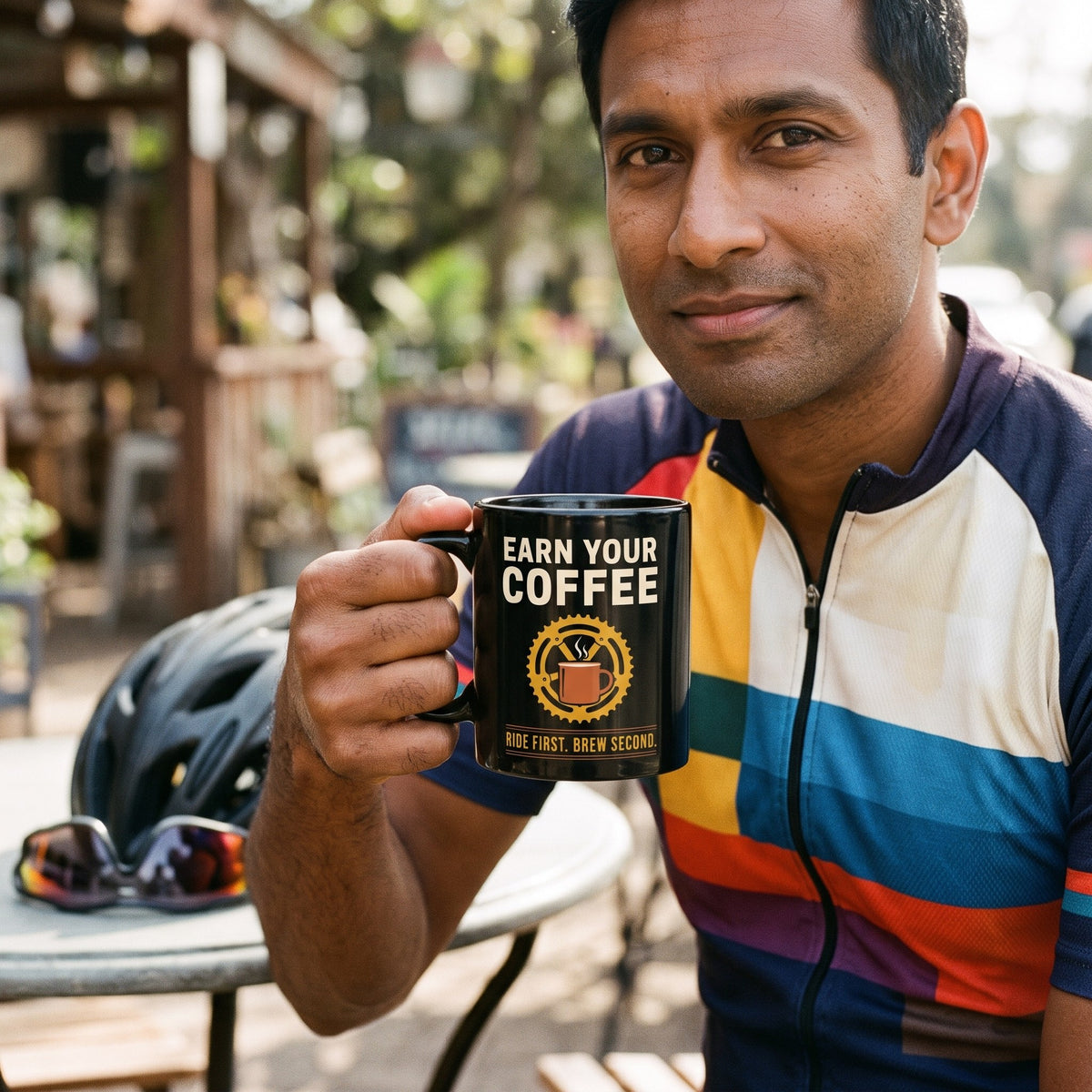 Earn Your Coffee print — lifestyle
