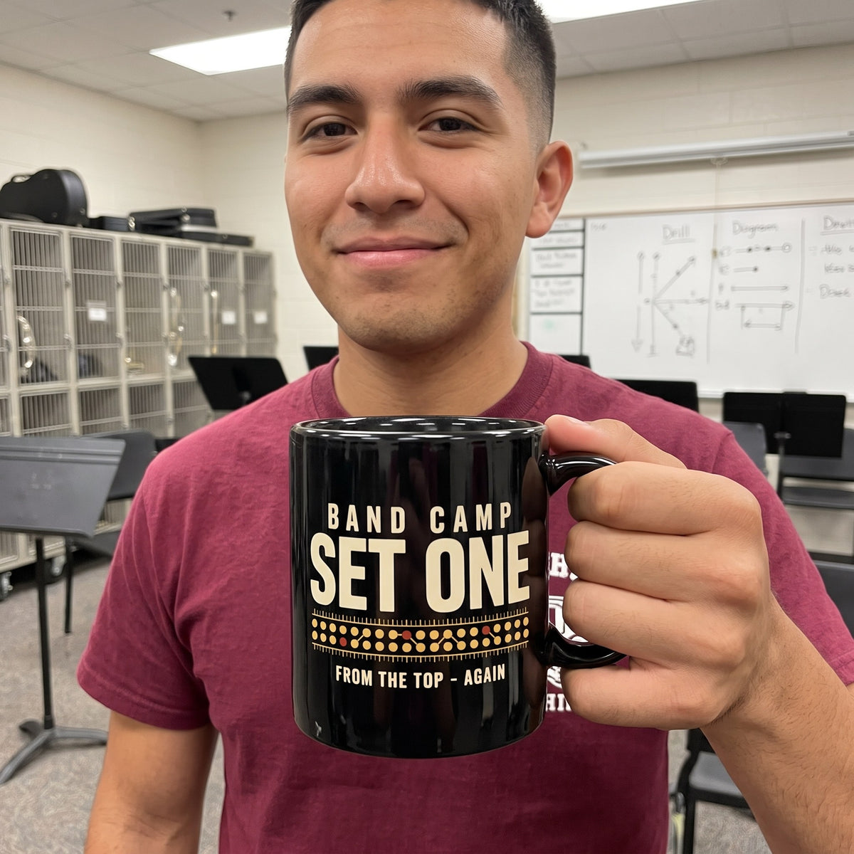 Set One marching band drill chart print — lifestyle