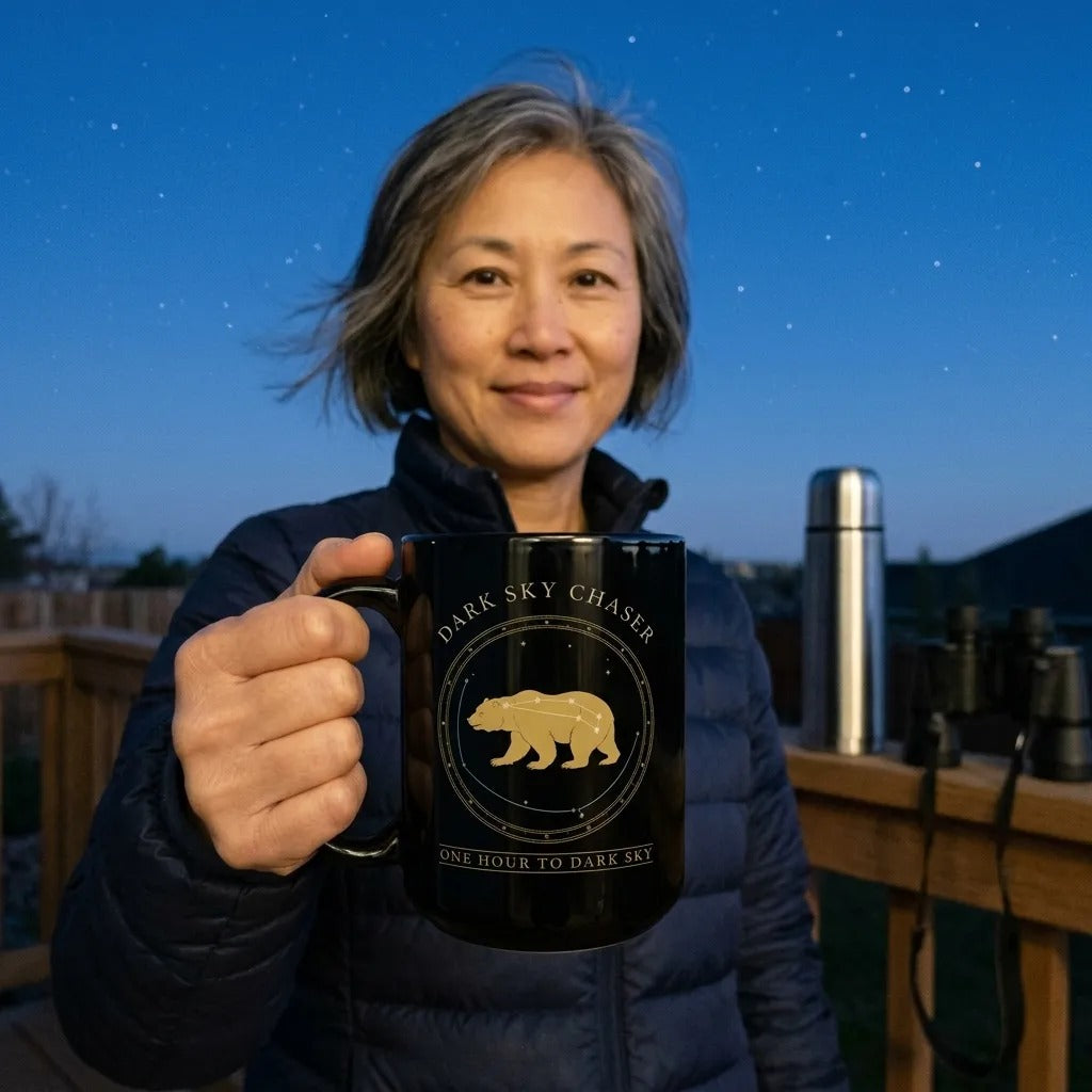 Dark Sky Chaser Ursa Major constellation astronomy mug — lifestyle