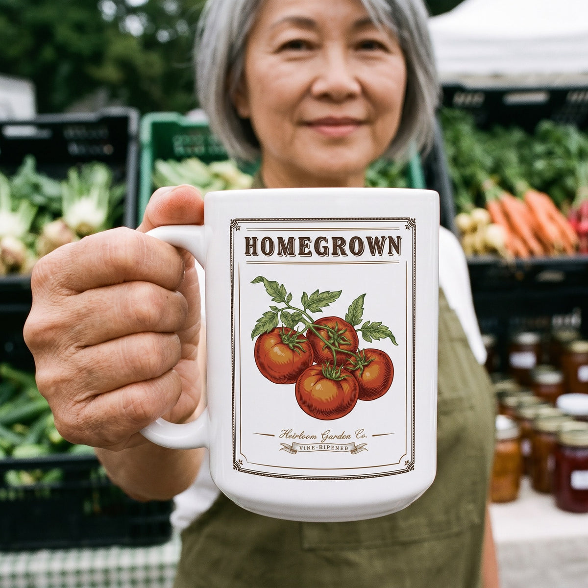 Homegrown Heirloom Seed Packet print — lifestyle