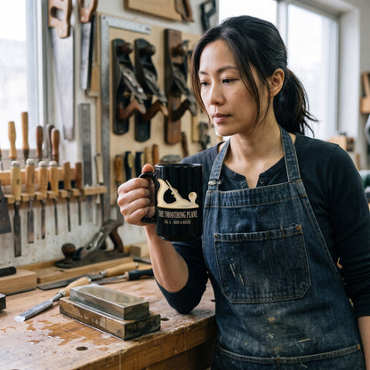 Fig. 4 The Smoothing Plane woodworking print — lifestyle