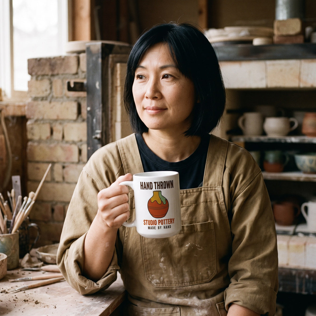 Studio Pottery Poster print — lifestyle