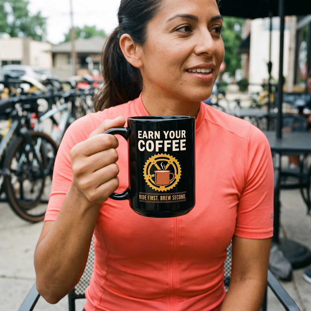 Earn Your Coffee print — lifestyle