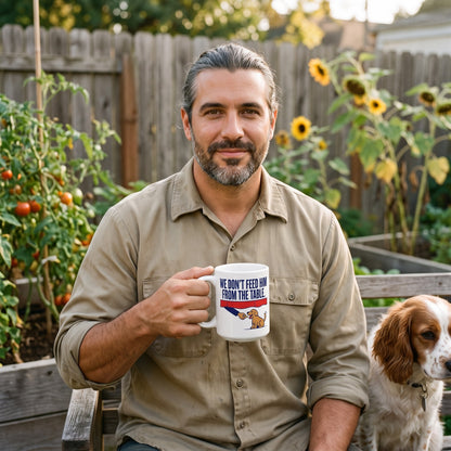 From The Table funny dog dad mug — lifestyle