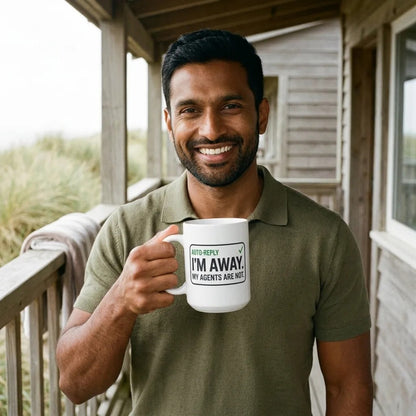 Auto-Reply agentic AI engineer mug — lifestyle