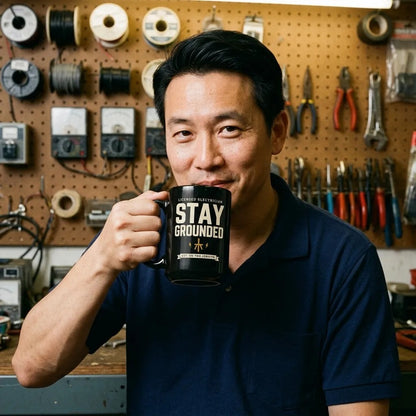 Stay Grounded print — lifestyle