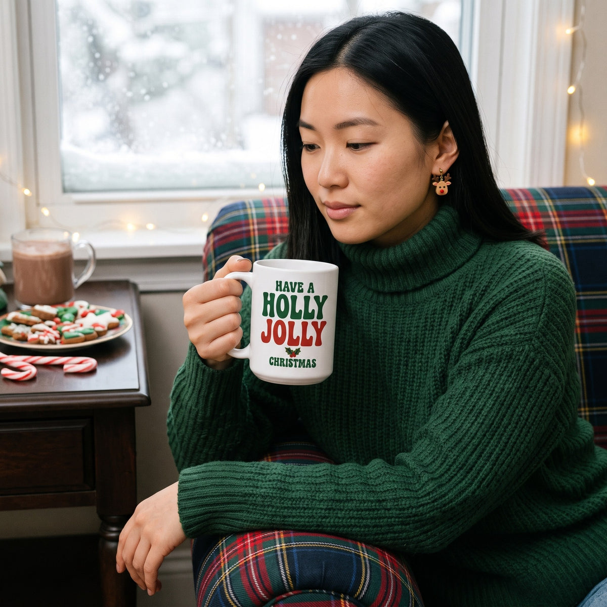Holly Jolly print — lifestyle