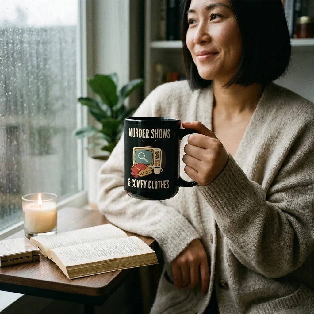 Murder Shows & Comfy Clothes print — lifestyle