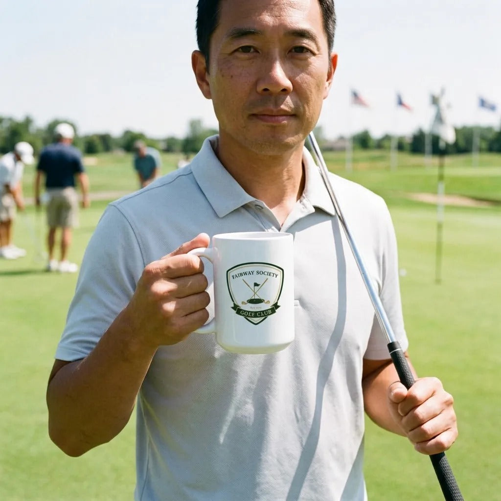 Fairway Society Crest print — lifestyle