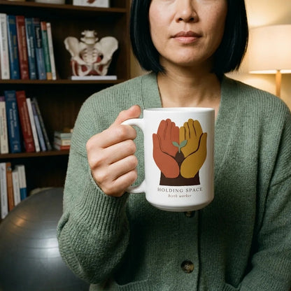 Holding Space print — lifestyle