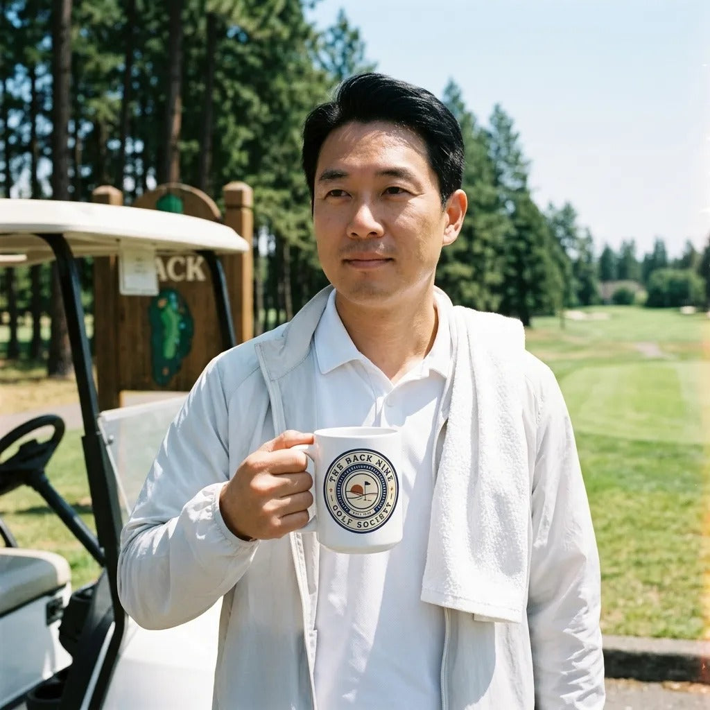 The Back Nine Roundel print — lifestyle