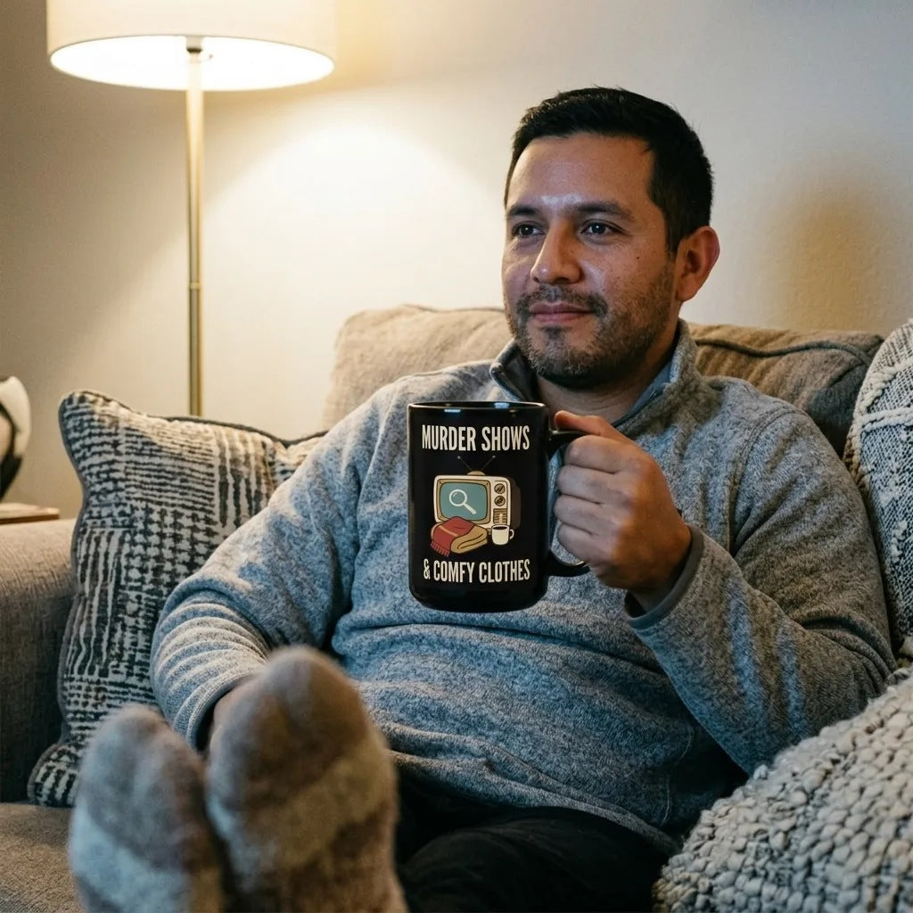 Murder Shows & Comfy Clothes print — lifestyle