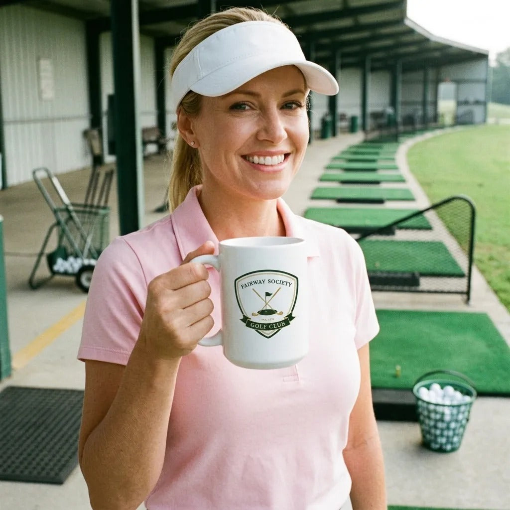 Fairway Society Crest print — lifestyle