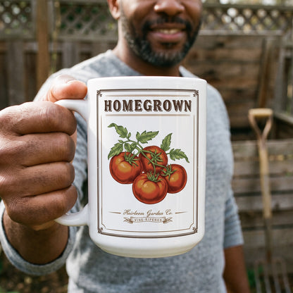 Homegrown Heirloom Seed Packet print — lifestyle