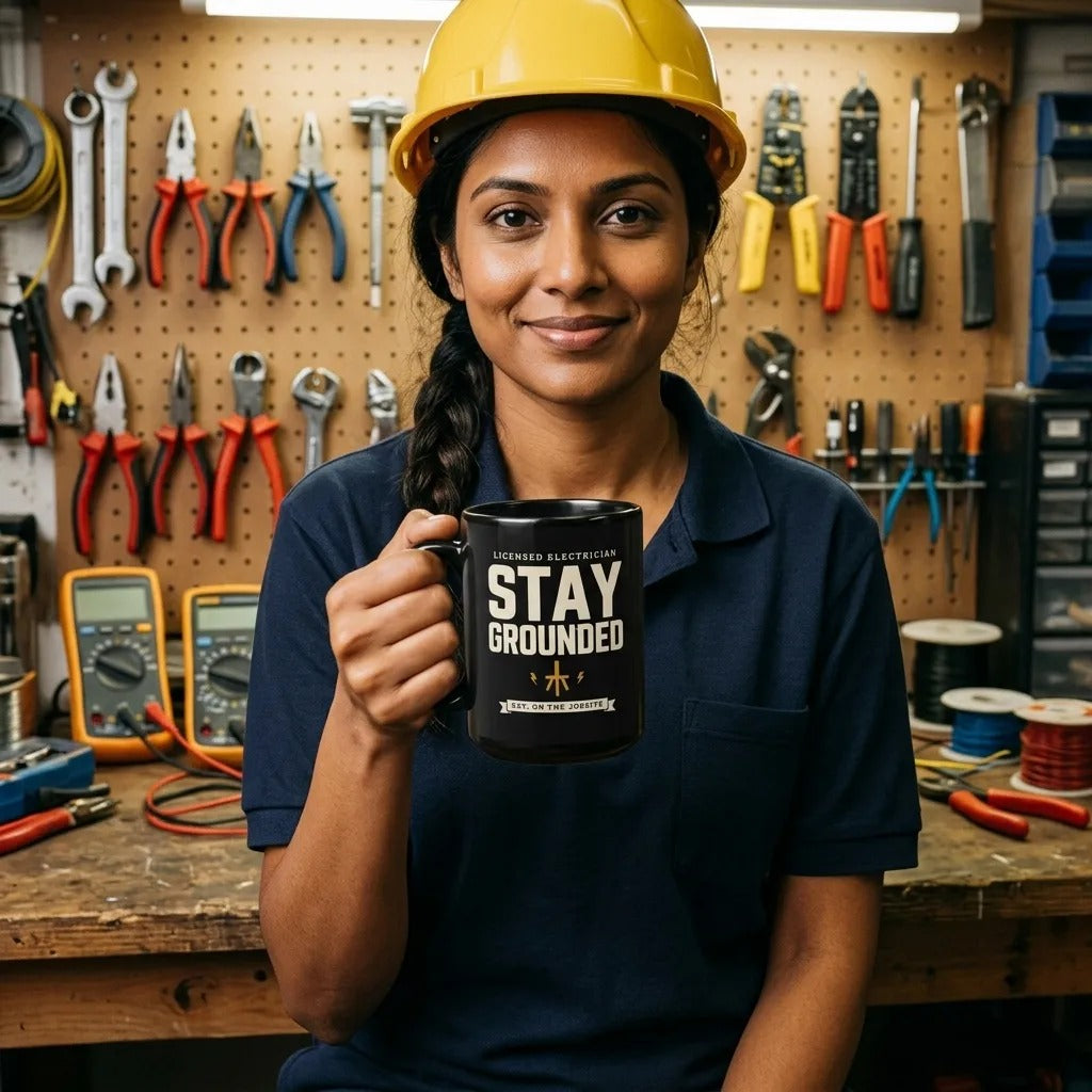 Stay Grounded print — lifestyle