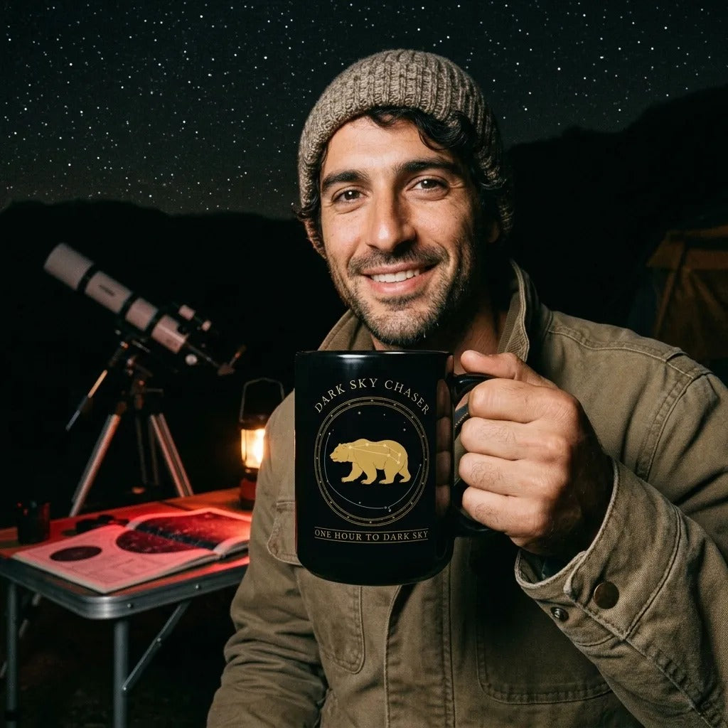 Dark Sky Chaser Ursa Major constellation astronomy mug — lifestyle